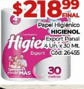 Diarco Papel Higiénico Higienol oferta