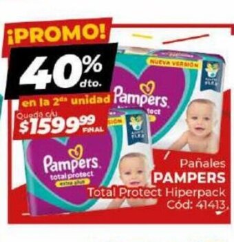 Diarco Pañales Pampers Total Protect Hiperpack oferta