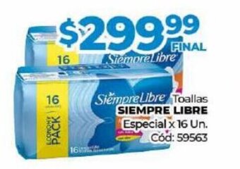 Diarco Toallas Siempre Libre oferta