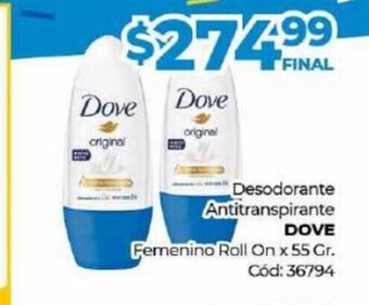 Diarco Desodorante Antitranspirante Dove oferta