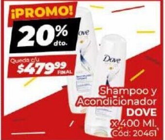 Diarco Shampoo y Acondicionador Dove oferta