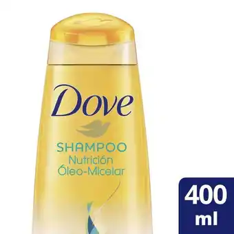 Supermercados DIA Shampoo dove nutrición óleo-micelar 400 ml. oferta