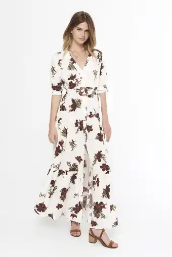 Vestido corsano crudo flor