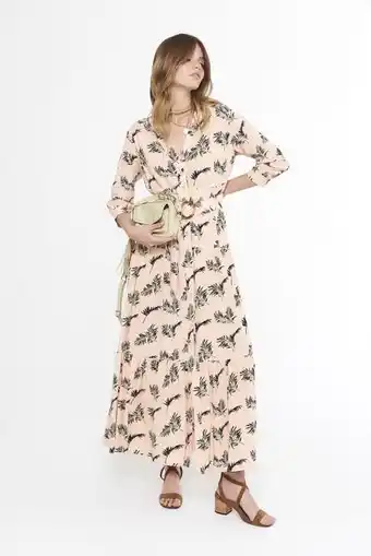 Vesna Vestido corsano rosa hoja oferta