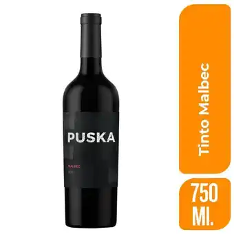 Supermercados DIA Vino tinto puska malbec 750 ml. oferta
