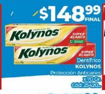 Diarco Dentifrico Kolynos oferta
