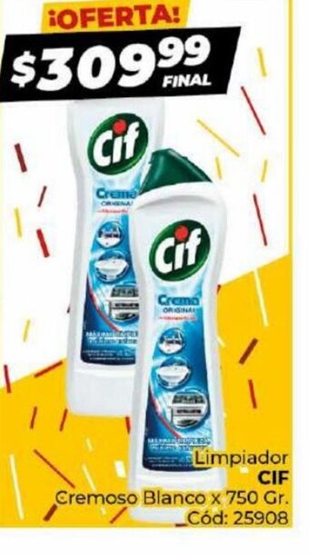 Diarco Limpiador Cif Cremoso Blanco oferta