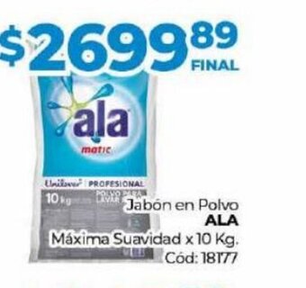 Diarco Jabón en Polvo Ala Maxima Suavidad oferta