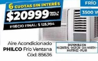 Diarco Aire Acondicionado Philco Frío Ventana oferta