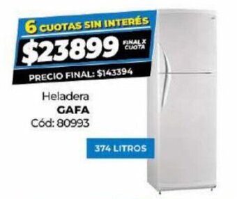Diarco Heladera Gafa oferta
