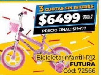 Diarco Bicicleta Infantil R12 Futura oferta