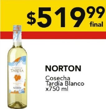 Nini Mayorista Norton Cosecha Tardía Blanco x750 ml oferta