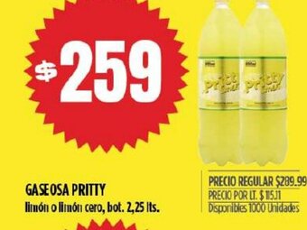Supermercados Vea Gaseosa Pritty oferta