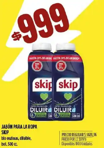 Supermercados Vea Jabón Para La Ropa Skip oferta