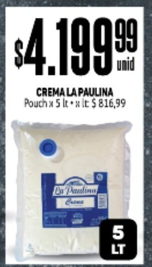Makro Crema La Paulina oferta