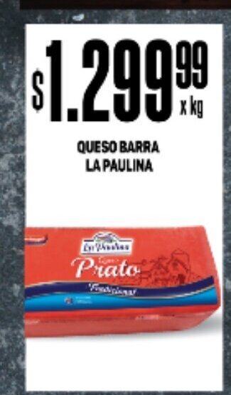 Makro Queso Barra La Paulina oferta