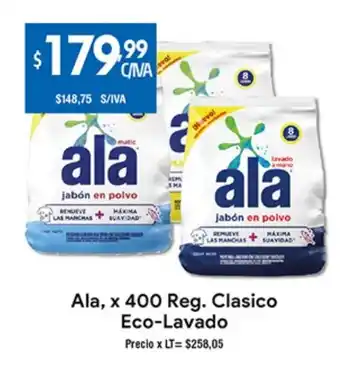 Medamax Ala, x 400 Reg. Clasico Eco-Lavado oferta