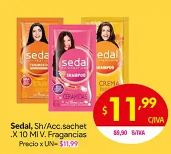Medamax Sedal, Sh/Acc. Sachet .X 10 MI V. Fragancias oferta