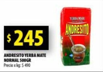 Punto Mayorista Andresito Yerba Mate Normal 500 gr. oferta