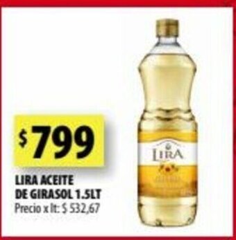 Punto Mayorista Lira Aceite De Girasol 1.5 Lt. oferta