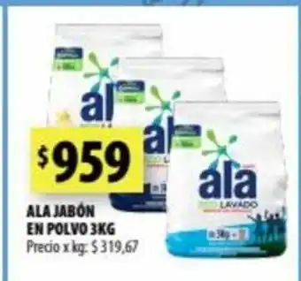Punto Mayorista Ala Jabón en Polvo 3kg oferta