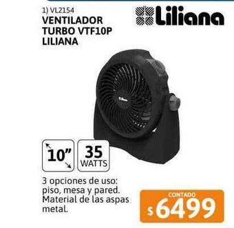 Cetrogar Ventilador turbo vtf10p liliana oferta