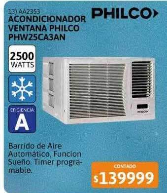 Cetrogar Acondicionador ventana philco phw25ca3an oferta