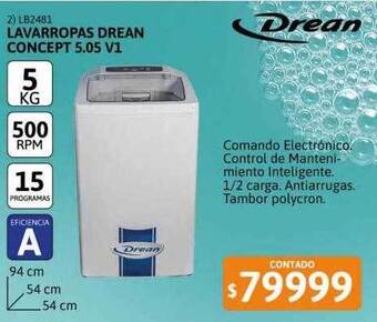 Cetrogar Lavarropas drean concept 5.05 v1 oferta