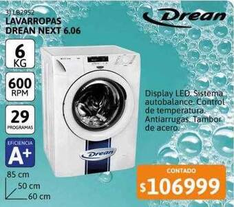 Cetrogar Lavarropas drean next 6.06 oferta