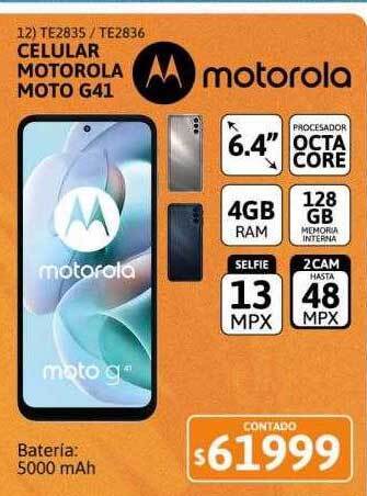 Cetrogar Celular motorola moto g41 oferta
