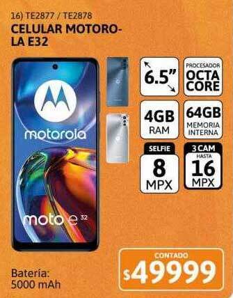 Cetrogar Celular motorola e32 oferta