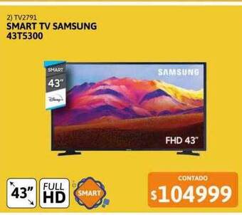 Cetrogar Smart tv samsung 43t5300 oferta