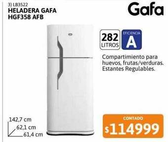 Cetrogar Heladera gafa hgf358 afb oferta