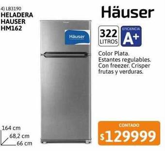 Cetrogar Heladera hauser hm162 oferta