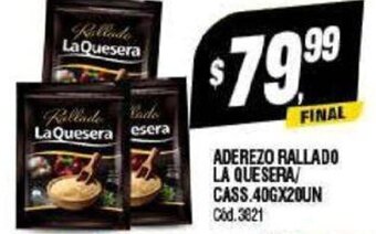 Supermercados Yaguar Aderezo Rallado La Quesera/ cass 40g x 20un oferta