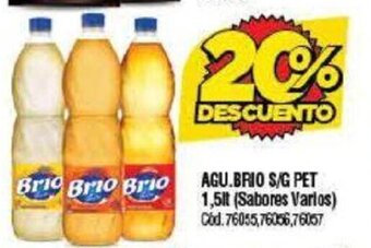 Supermercados Yaguar Agu. Brio S/G Pet 1.5 lt. oferta