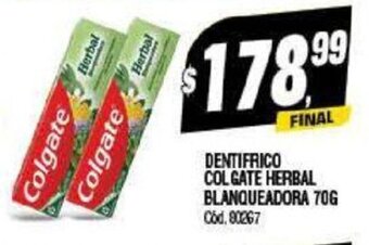 Supermercados Yaguar Dentifrico Colgate Herbal Blanquedora 70 G oferta