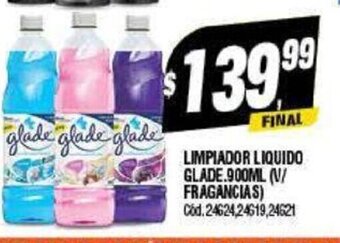Supermercados Yaguar Limpiador Liquido Glade 900 ml. oferta