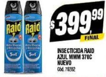 Supermercados Yaguar Insecticida Raid Azul MMM 370 c Nuevo oferta