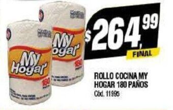 Supermercados Yaguar Rollo Cocina My Hogar 180 Paños oferta