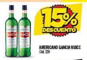 Supermercados Yaguar Americano Gancia 950 cc oferta