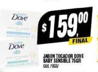 Supermercados Yaguar Jabon Tocador Dove baby Sensible 75 gr. oferta