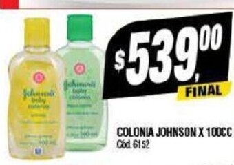 Supermercados Yaguar Colonia Johnson x 100 cc oferta