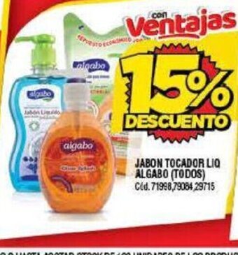 Supermercados Yaguar Jabon Tocador Liq. Algabo oferta