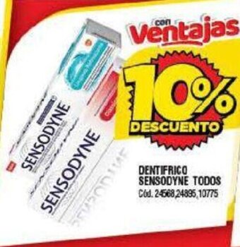 Supermercados Yaguar Dentifrico Sensodyne Todos oferta