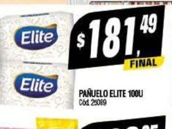Supermercados Yaguar Pañuelo Elite 100 u oferta