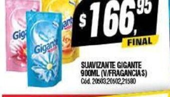Supermercados Yaguar Suavizante Gigante 900 ml. oferta