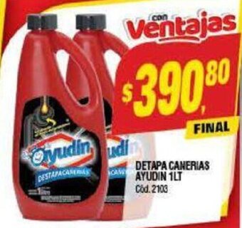 Supermercados Yaguar Detapa Canerias Ayudin 1 lt. oferta