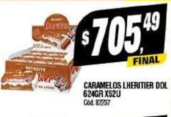 Supermercados Yaguar Caramelos Lheritier DDL 624 gr. x 52u oferta
