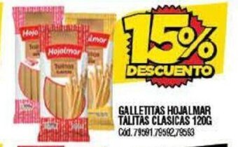 Supermercados Yaguar Galletitas Hojalmar Talitas Clasicas 120 g. oferta